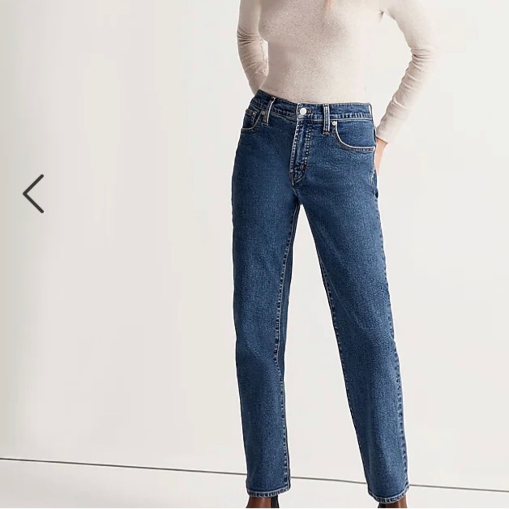 Madewell Perfect Vintage Straight Jean in Bright Indigo Wash: Instacozy Edition